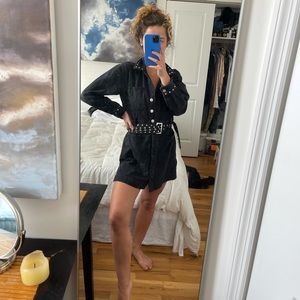 Current Elliot black denim dress